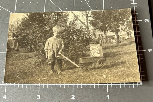1900s boy wagon toy quaker - wagon,